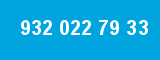 932 022 79 33 932 022 79 33